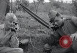 Image of US-Russian soldiers answer field telephones Kaesong Korea 38th Parallel, 1945, second 28 stock footage video 65675028818