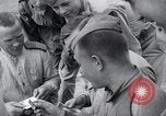 Image of US-Russian soldiers answer field telephones Kaesong Korea 38th Parallel, 1945, second 53 stock footage video 65675028818