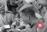 Image of US-Russian soldiers answer field telephones Kaesong Korea 38th Parallel, 1945, second 55 stock footage video 65675028818