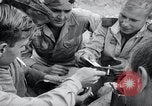 Image of US-Russian soldiers listen guitar Kaesong Korea 38th Parallel, 1945, second 11 stock footage video 65675028819