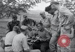 Image of US-Russian soldiers listen guitar Kaesong Korea 38th Parallel, 1945, second 35 stock footage video 65675028819