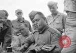 Image of US-Russian soldiers listen guitar Kaesong Korea 38th Parallel, 1945, second 47 stock footage video 65675028819