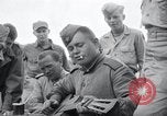 Image of US-Russian soldiers listen guitar Kaesong Korea 38th Parallel, 1945, second 49 stock footage video 65675028819