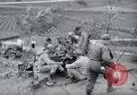 Image of US-Russian soldiers listen guitar Kaesong Korea 38th Parallel, 1945, second 55 stock footage video 65675028819