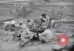 Image of US-Russian soldiers listen guitar Kaesong Korea 38th Parallel, 1945, second 61 stock footage video 65675028819