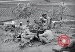 Image of US-Russian soldiers listen guitar Kaesong Korea 38th Parallel, 1945, second 62 stock footage video 65675028819
