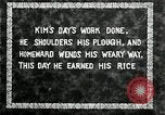 Image of Korean farmer with his bull makes way to home Korea, 1936, second 6 stock footage video 65675028848