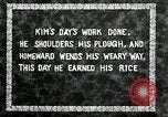 Image of Korean farmer with his bull makes way to home Korea, 1936, second 7 stock footage video 65675028848