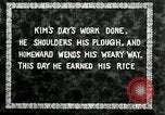 Image of Korean farmer with his bull makes way to home Korea, 1936, second 11 stock footage video 65675028848