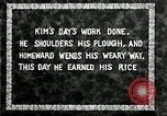 Image of Korean farmer with his bull makes way to home Korea, 1936, second 12 stock footage video 65675028848