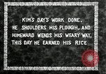 Image of Korean farmer with his bull makes way to home Korea, 1936, second 14 stock footage video 65675028848