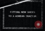 Standbild koreanischen Bauern Nägel Stahl Schuhe zu seiner Bulle Korea, 1936, aus Sekunde 1 historischem Filmmaterial Videoclip 65675028856