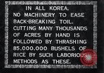 Image of threshing Korea, 1936, second 9 stock footage video 65675028861