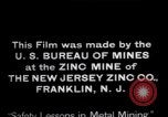 Standbild Zink Pflanze Arbeitnehmer Franklin New Jersey USA, 1914, aus Sekunde 22 historischem Filmmaterial Videoclip 65675028892