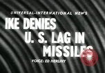 Standbild Präsident Eisenhower auf amerikanische Raumfahrtprogramm Washington DC USA, 1957, aus Sekunde 16 historischem Filmmaterial Videoclip 65675028964