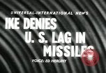 Standbild Präsident Eisenhower auf amerikanische Raumfahrtprogramm Washington DC USA, 1957, aus Sekunde 18 historischem Filmmaterial Videoclip 65675028964