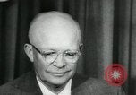 Standbild Präsident Eisenhower auf amerikanische Raumfahrtprogramm Washington DC USA, 1957, aus Sekunde 28 historischem Filmmaterial Videoclip 65675028964