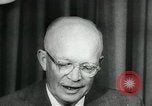 Standbild Präsident Eisenhower auf amerikanische Raumfahrtprogramm Washington DC USA, 1957, aus Sekunde 29 historischem Filmmaterial Videoclip 65675028964