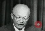 Standbild Präsident Eisenhower auf amerikanische Raumfahrtprogramm Washington DC USA, 1957, aus Sekunde 30 historischem Filmmaterial Videoclip 65675028964