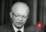 Standbild Präsident Eisenhower auf amerikanische Raumfahrtprogramm Washington DC USA, 1957, aus Sekunde 32 historischem Filmmaterial Videoclip 65675028964