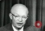 Standbild Präsident Eisenhower auf amerikanische Raumfahrtprogramm Washington DC USA, 1957, aus Sekunde 35 historischem Filmmaterial Videoclip 65675028964