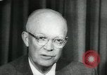 Standbild Präsident Eisenhower auf amerikanische Raumfahrtprogramm Washington DC USA, 1957, aus Sekunde 36 historischem Filmmaterial Videoclip 65675028964