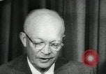 Standbild Präsident Eisenhower auf amerikanische Raumfahrtprogramm Washington DC USA, 1957, aus Sekunde 37 historischem Filmmaterial Videoclip 65675028964