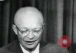 Standbild Präsident Eisenhower auf amerikanische Raumfahrtprogramm Washington DC USA, 1957, aus Sekunde 40 historischem Filmmaterial Videoclip 65675028964