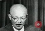 Standbild Präsident Eisenhower auf amerikanische Raumfahrtprogramm Washington DC USA, 1957, aus Sekunde 41 historischem Filmmaterial Videoclip 65675028964