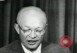 Standbild Präsident Eisenhower auf amerikanische Raumfahrtprogramm Washington DC USA, 1957, aus Sekunde 42 historischem Filmmaterial Videoclip 65675028964