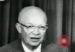 Standbild Präsident Eisenhower auf amerikanische Raumfahrtprogramm Washington DC USA, 1957, aus Sekunde 44 historischem Filmmaterial Videoclip 65675028964
