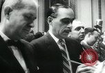 Standbild Präsident Eisenhower auf amerikanische Raumfahrtprogramm Washington DC USA, 1957, aus Sekunde 45 historischem Filmmaterial Videoclip 65675028964