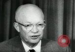 Standbild Präsident Eisenhower auf amerikanische Raumfahrtprogramm Washington DC USA, 1957, aus Sekunde 49 historischem Filmmaterial Videoclip 65675028964