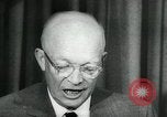 Standbild Präsident Eisenhower auf amerikanische Raumfahrtprogramm Washington DC USA, 1957, aus Sekunde 51 historischem Filmmaterial Videoclip 65675028964