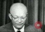 Standbild Präsident Eisenhower auf amerikanische Raumfahrtprogramm Washington DC USA, 1957, aus Sekunde 53 historischem Filmmaterial Videoclip 65675028964