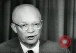 Standbild Präsident Eisenhower auf amerikanische Raumfahrtprogramm Washington DC USA, 1957, aus Sekunde 54 historischem Filmmaterial Videoclip 65675028964
