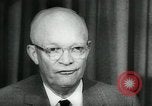 Standbild Präsident Eisenhower auf amerikanische Raumfahrtprogramm Washington DC USA, 1957, aus Sekunde 56 historischem Filmmaterial Videoclip 65675028964