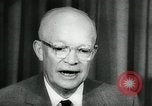 Standbild Präsident Eisenhower auf amerikanische Raumfahrtprogramm Washington DC USA, 1957, aus Sekunde 58 historischem Filmmaterial Videoclip 65675028964