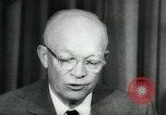 Standbild Präsident Eisenhower auf amerikanische Raumfahrtprogramm Washington DC USA, 1957, aus Sekunde 60 historischem Filmmaterial Videoclip 65675028964
