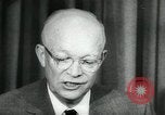 Standbild Präsident Eisenhower auf amerikanische Raumfahrtprogramm Washington DC USA, 1957, aus Sekunde 61 historischem Filmmaterial Videoclip 65675028964