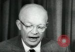 Standbild Präsident Eisenhower auf amerikanische Raumfahrtprogramm Washington DC USA, 1957, aus Sekunde 62 historischem Filmmaterial Videoclip 65675028964