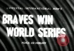 Standbild World Series Baseball New York United States USA, 1957, aus Sekunde 1 historischem Filmmaterial Videoclip 65675028970