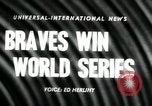 Standbild World Series Baseball New York United States USA, 1957, aus Sekunde 3 historischem Filmmaterial Videoclip 65675028970
