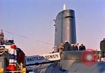 Standbild Kiel Verlegung von USS Lafayette Groton Connecticut USA, 1961, aus Sekunde 17 historischem Filmmaterial Videoclip 65675028971