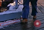 Standbild Kiel Verlegung von USS Lafayette Groton Connecticut USA, 1961, aus Sekunde 42 historischem Filmmaterial Videoclip 65675028971
