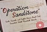 Standbild Atomic test site Enewetak Atoll Marshall Inseln, 1948, aus Sekunde 10 historischem Filmmaterial Videoclip 65675028983