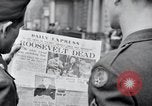 Immagine di News di Roosevelt morte Londra Inghilterra Regno Unito, 1945, secondo 24 filmato di repertorio 65675029055
