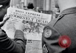 Immagine di News di Roosevelt morte Londra Inghilterra Regno Unito, 1945, secondo 28 filmato di repertorio 65675029055