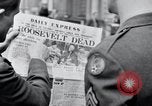 Immagine di News di Roosevelt morte Londra Inghilterra Regno Unito, 1945, secondo 29 filmato di repertorio 65675029055