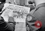Immagine di News di Roosevelt morte Londra Inghilterra Regno Unito, 1945, secondo 30 filmato di repertorio 65675029055